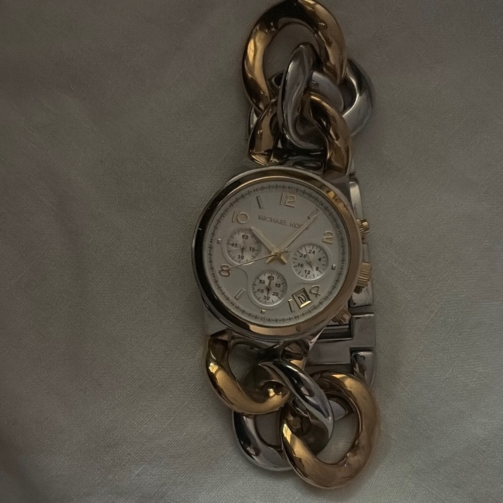 Michael Kors Two-Tone Chain Bracelet Watch